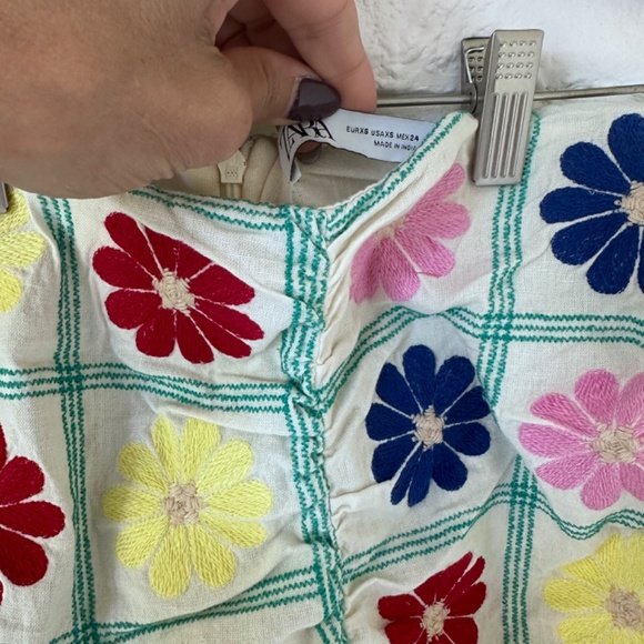 Zara Limited Edition Embroidered Flower Set *READ - Picture 4 of 10